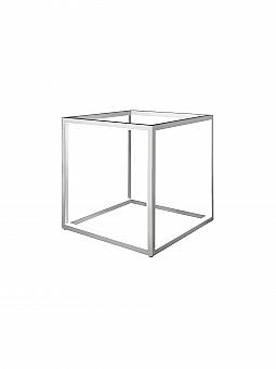 SOMPEX LED Tischleuchte Delux in Würfelform 30x30cm silber LED Wandregal Delux Glas Aluminium | home24.at